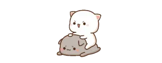😤 gatto, carino, kawaii, gattopesca, fastidioso whatsapp sticker