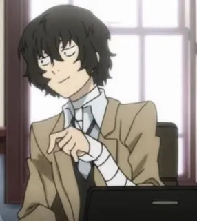 DAZAI - SAN BY @realstrawhat telegram stickers