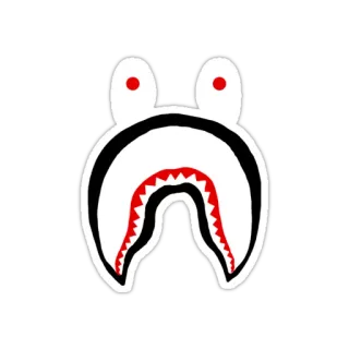 💢 Hiu, Mulut, Kera, Logo, Streetwear telegram sticker
