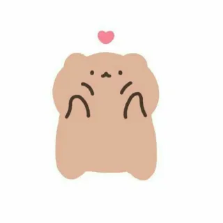 🏷 carino, orso, cuore, cartone animato, adesivo telegram sticker