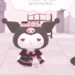 🧬 Kuromi I start to feel sentimental... Kuromi, Sanrio, sentimental, dibujos animados, kawaii, lindo, personaje telegram sticker