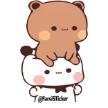 😂 @FarsiSticker schattig, beren, cartoon, sticker telegram sticker