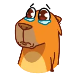 😢 Desenho animado, Animal, Triste, Chorando, Emocional, Adesivo telegram sticker