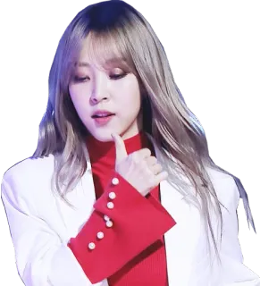 😼 wanita, orang, kpop, penyanyi, potret, pose telegram sticker