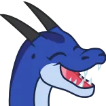 😂 dragon, fantasy, cartoon, monster, mythical, cute telegram sticker
