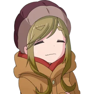 😖 动漫, 女孩, 冬天, 卡通, 可爱, 表情 telegram sticker