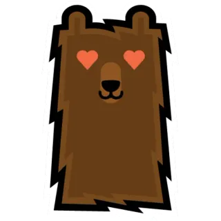 😍 ours, amour, coeurs, animal, mignon whatsapp sticker