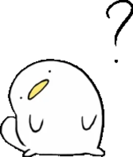 🤔 słodki, zwierzę, blob, kreskówka, naklejka telegram sticker