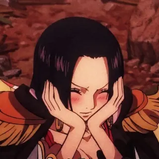 💗 Boa Hancock One Piece Anime, One Piece, Boa Hancock, Queen, Pirat, Weibliche Figur telegram sticker