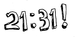 😺 21:31! Zeit, Zahlen, Uhr, Digitaluhr telegram sticker