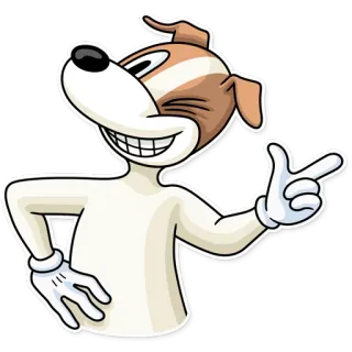 😉 anjing, kartun, stiker, binatang, lucu, karakter, gestur whatsapp sticker