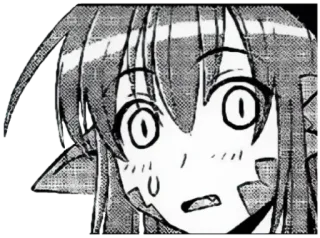 🐍 Anime, Manga, Espressione, Scioccato, Reazione, Faccia telegram sticker