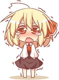 😭 chibi, crying, anime, sad, kawaii telegram sticker