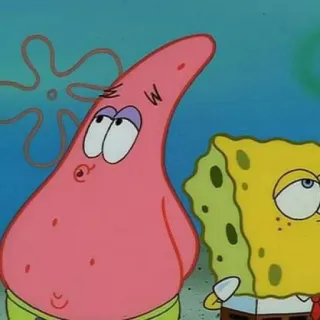 🍨 Patrick Star SpongeBob SquarePants Cartone animato, Spongebob, Patrick, Confuso, Nickelodeon telegram sticker