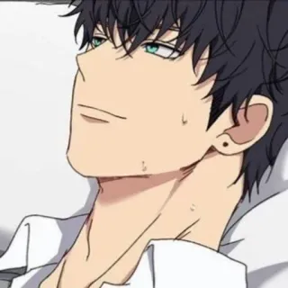 💍 アニメ, 漫画, ポートレート, 男性, 顔, イラスト, キャラクター telegram sticker