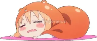 😫 Umaru Doma Himouto! Umaru-chan Anime, Personnage, Umaru, Umaru-chan, mignon, paresseux whatsapp sticker