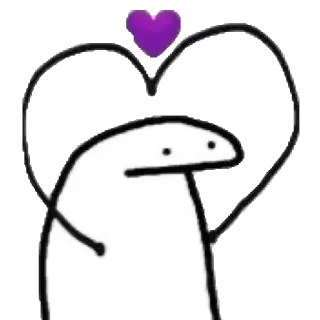 💜 Herz, Liebe, Sticker, Cartoon, Figur telegram sticker