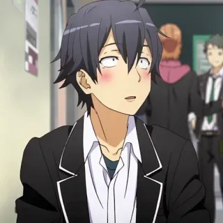 😗 Hachiman Hikigaya My Teen Romantic Comedy SNAFU Anime, Hachiman Hikigaya, Oregairu telegram sticker