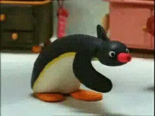 ⚡ Pingu pinguino, cartone animato, animazione in plastilina, divertente whatsapp sticker