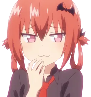 😛 Satania Gabriel DropOut Anime, Demone, Malizioso, Carino, Capelli Rossi, Gabriel DropOut telegram sticker