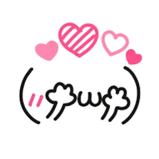 😳 coeurs, mignon, amour, kawaii, émoticône whatsapp sticker