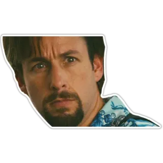 😕 Adam Sandler celebridad, actor, retrato, estrella de cine, hombre telegram sticker