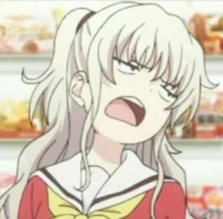 🥴 Nao Tomori Charlotte Anime, Ragazza, Nao Tomori, Charlotte, Carino, Adesivo telegram sticker