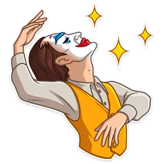 ✨ Joker 조커, 광대, 영화, 캐릭터, DC 코믹스, 악당 telegram sticker