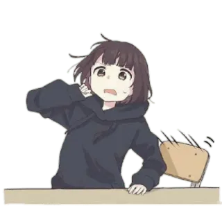 anime girl cute #2 telegram stickers