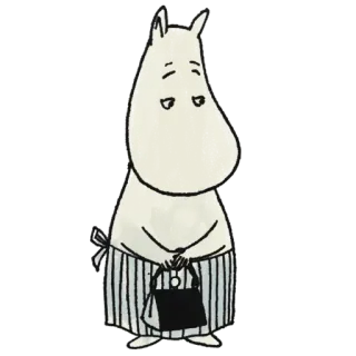 😔 Moominmamma Moomins Moomin, Mamá Moomin, dibujos animados, personaje telegram sticker