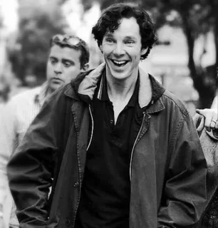 😂 Benedict Cumberbatch 演员, 肖像, 名人, 男人, 微笑 whatsapp sticker