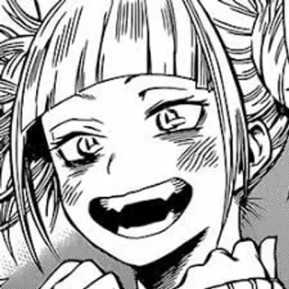 ❔ Himiko Toga My Hero Academia 애니메이션, 만화, 빌런, 캐릭터, 나의 히어로 아카데미아, 토가 히미코 telegram sticker