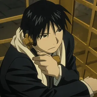 💙 Roy Mustang Fullmetal Alchemist Roy Mustang, Fullmetal Alchemist, Anime, FMA, Manga, Flame Alchemist telegram sticker