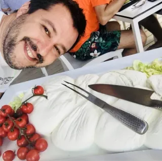 🧀 cibo, formaggio, pomodoro, politico, matteo salvini, sorriso, selfie telegram sticker