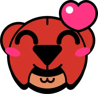 ❤️ cachorro, amor, coração, fofo, emoji, animal telegram sticker
