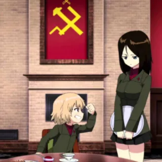 😡 Anime, Soviético, Comunismo, Hoz y martillo, Chicas telegram sticker