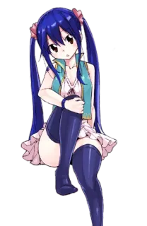 😶 Wendy Marvell Fairy Tail Anime, Manga, Fairy Tail, Wendy Marvell, Cartoon telegram sticker