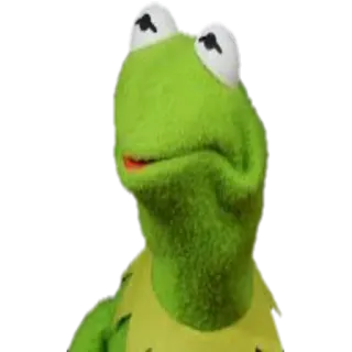 😶 Kermit Kermit la grenouille, Muppets, grenouille, marionnette, mème telegram sticker