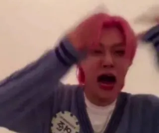 😭 주혁 kpop, meme, schreeuw, reactie telegram sticker