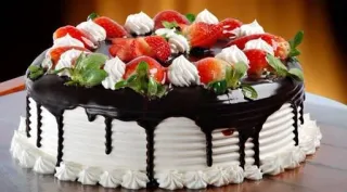 🍰 cake, chocolate, strawberries, dessert, sweet, food telegram sticker