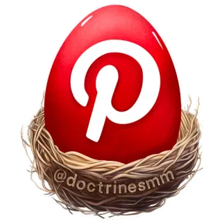 🎂 @doctrinesmm pinterest, sociale media, logo, rood, nest telegram sticker