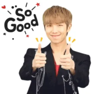 👍 So Good thumbs up, positive, encouragement, good, celebration, Korean telegram sticker