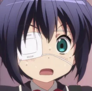 😰 Rikka Takanashi Love, Chunibyo & Other Delusions! anime, character, rikka, takanashi, chunibyo telegram sticker