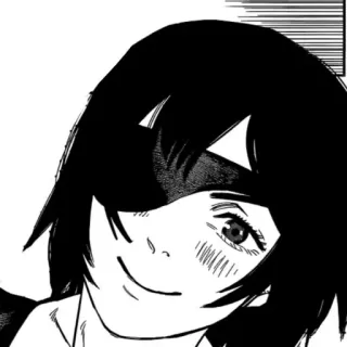 😄 Asa Mitaka Chainsaw Man anime, manga, Chainsaw Man, Asa Mitaka, illustration, comic telegram sticker