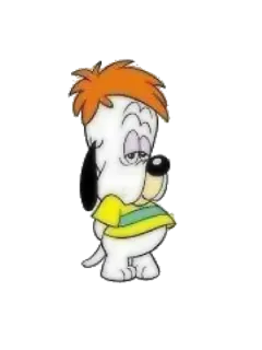 😱 Droopy Desenho animado, Cachorro, Triste, Caído whatsapp sticker