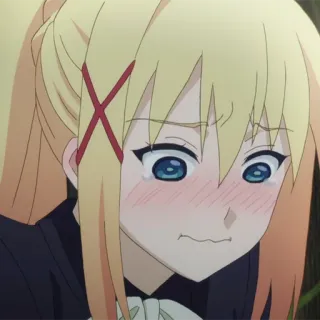 💫 Darkness KonoSuba アニメ, このすば, ダクネス, アニメガール, 悲しい, 泣き顔 telegram sticker