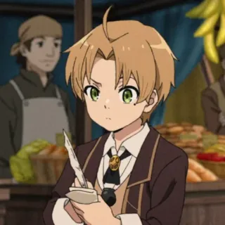 🧐 Rudeus Greyrat Mushoku Tensei Anime, Manga, Rudeus, Greyrat, Mushoku Tensei, Isekai, Fantasy telegram sticker