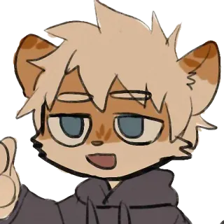 😅 tier, comic, figur, fell, maskottchen whatsapp sticker