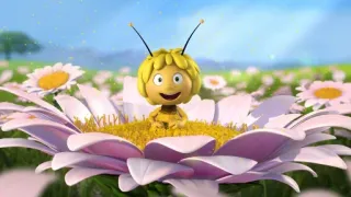 😄 Maya the Bee пчела, цветок, мультфильм, природа, Майя пчелка whatsapp sticker