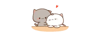 ☺️ 可愛い, 猫, 愛, 抱擁, カワイイ telegram sticker